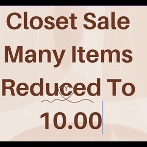 Closet Sale Items